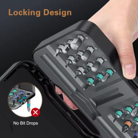 Set di Cacciaviti Magnetici 24 in 1 con Cricchetto – Kit Professionale per Riparazioni di Precisione