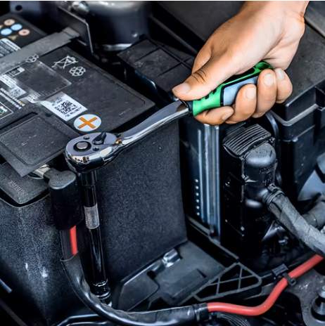 Set di Bussole e Cricchetto Professionale 21 Pezzi – 72D Drive 1/4”-3/8”-1/2” per Riparazioni Auto e Officina